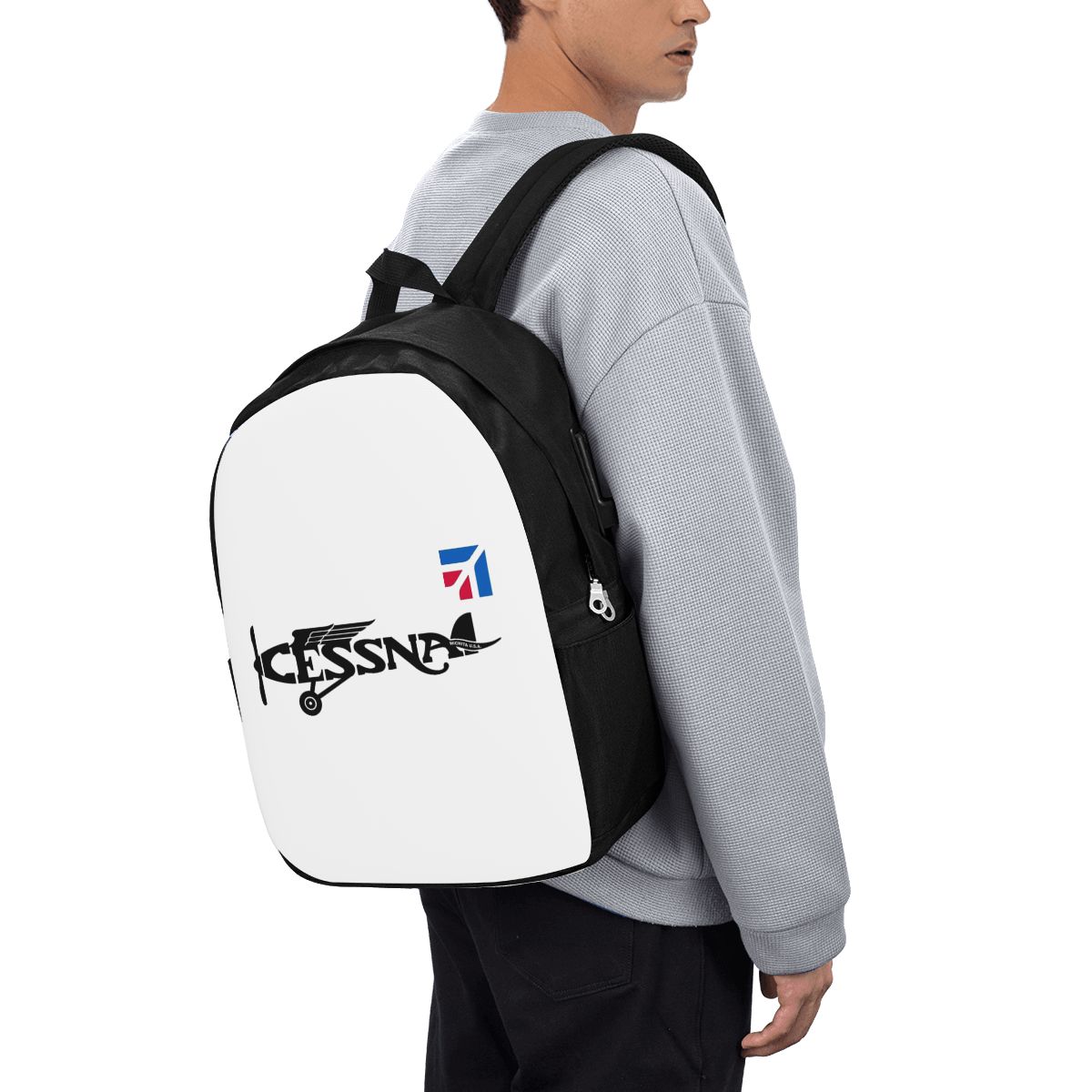 Women'S Bags Travel - Cessna Logo Backpack Travel Notebook Bag