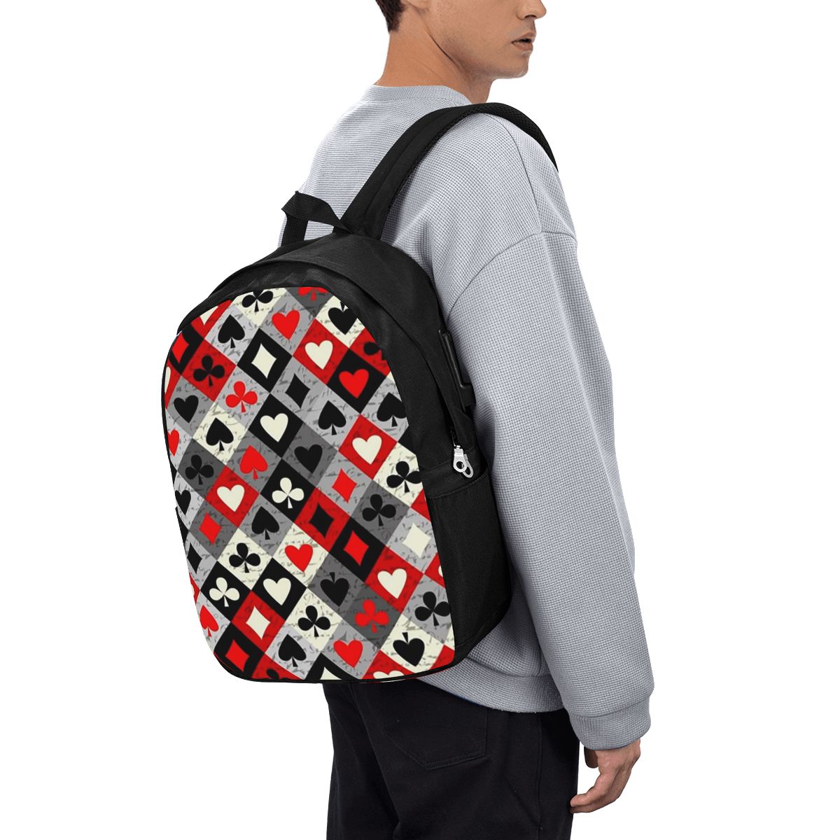 Women'S Bags Travel - Playing Cards Poker Print Backpack Travel