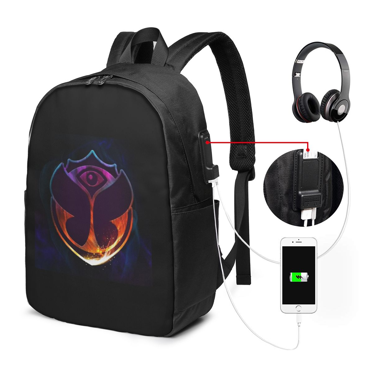 Women'S Bags Travel - Tomorrowland Butterfly Backpack Travel Notebook Bag