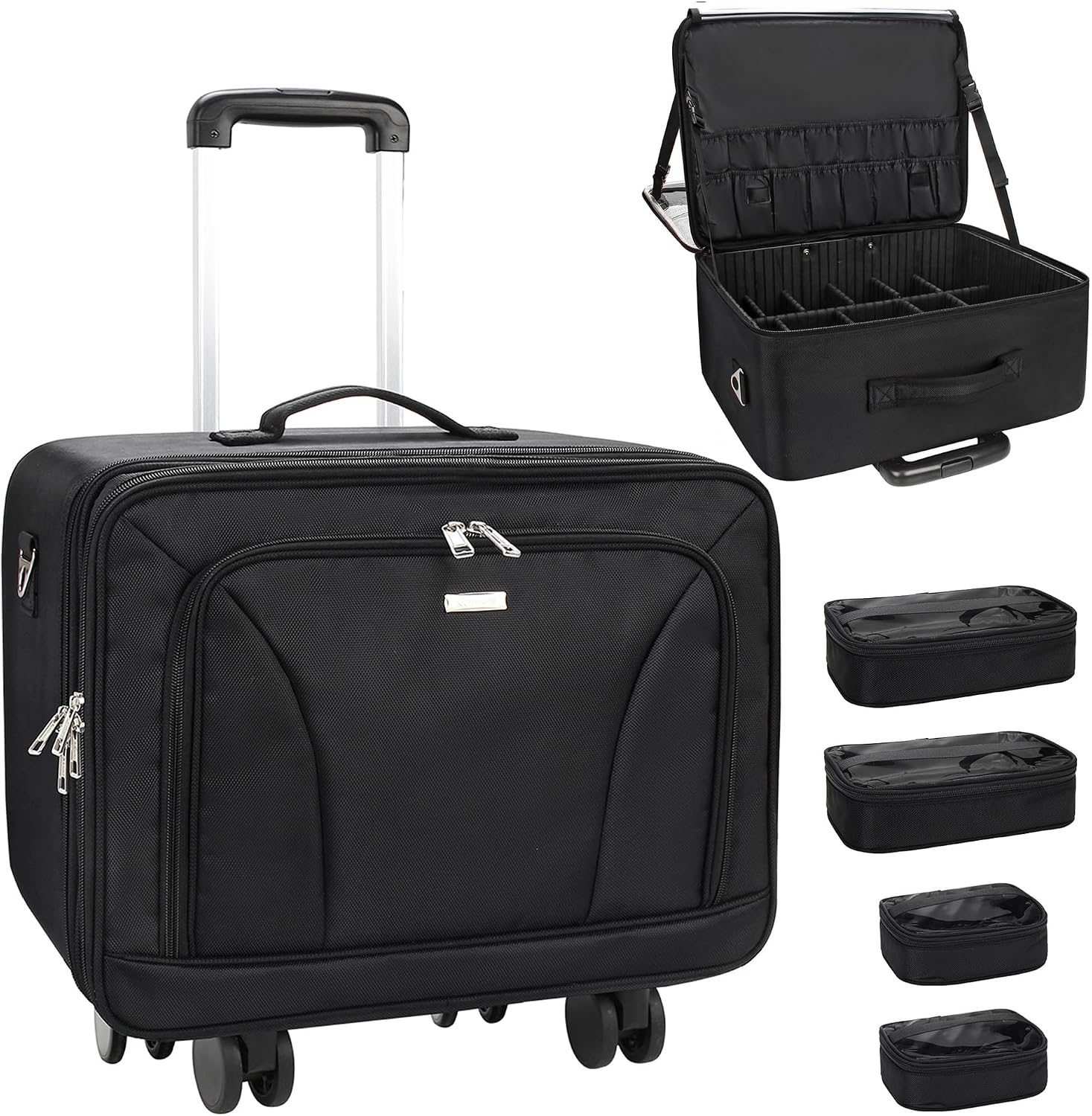 Women'S Bags Travel - Extra Large Rolling Makeup Travel Train