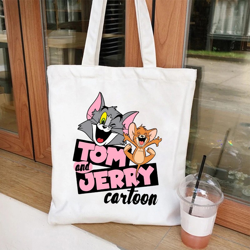 Women'S Xl Bags - Tom and Jerry Cute Canvas Bag