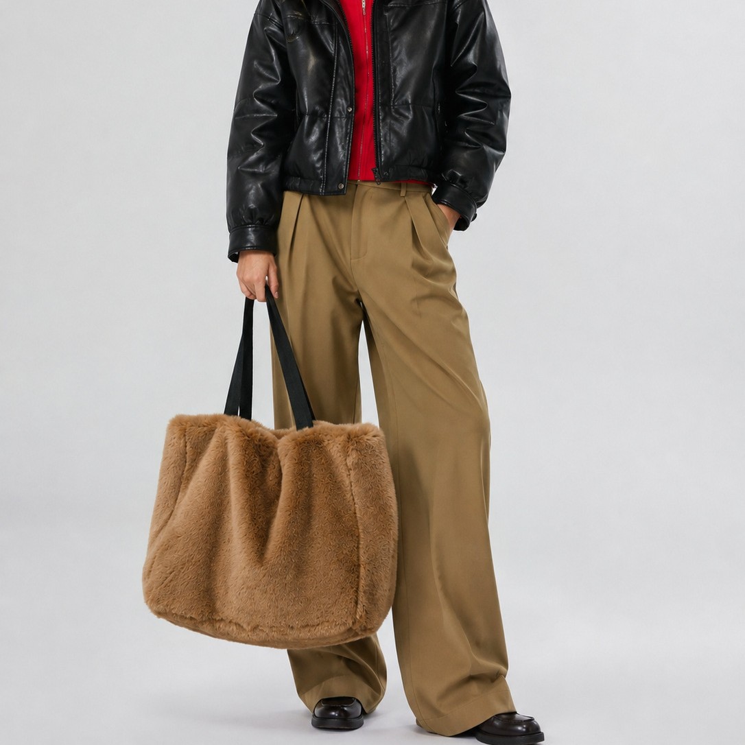 Winter Women's Faux Fur Tote B - Women Bags Max 评论和价格