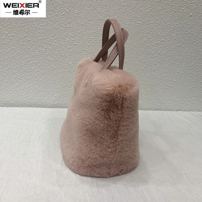 Faux Fur Solid Color Women Han - Women Bags Max 评论和价格