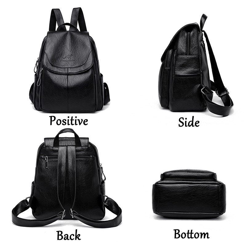 Vintage Soft Leather Backpack  - Women'S Vegan Bags 评论和价格
