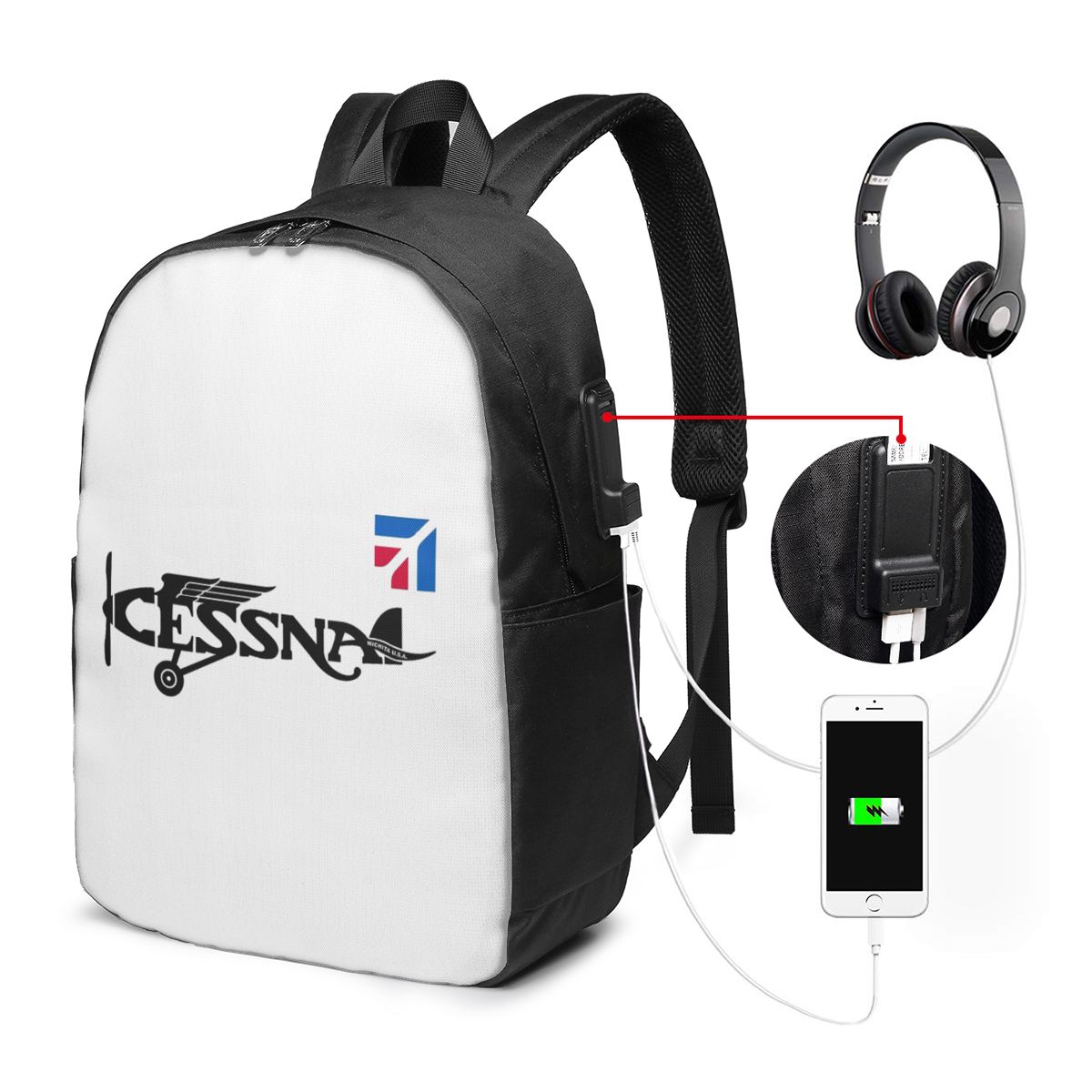 Cessna Logo Backpack Travel No - Women'S Bags Travel 评论和价格