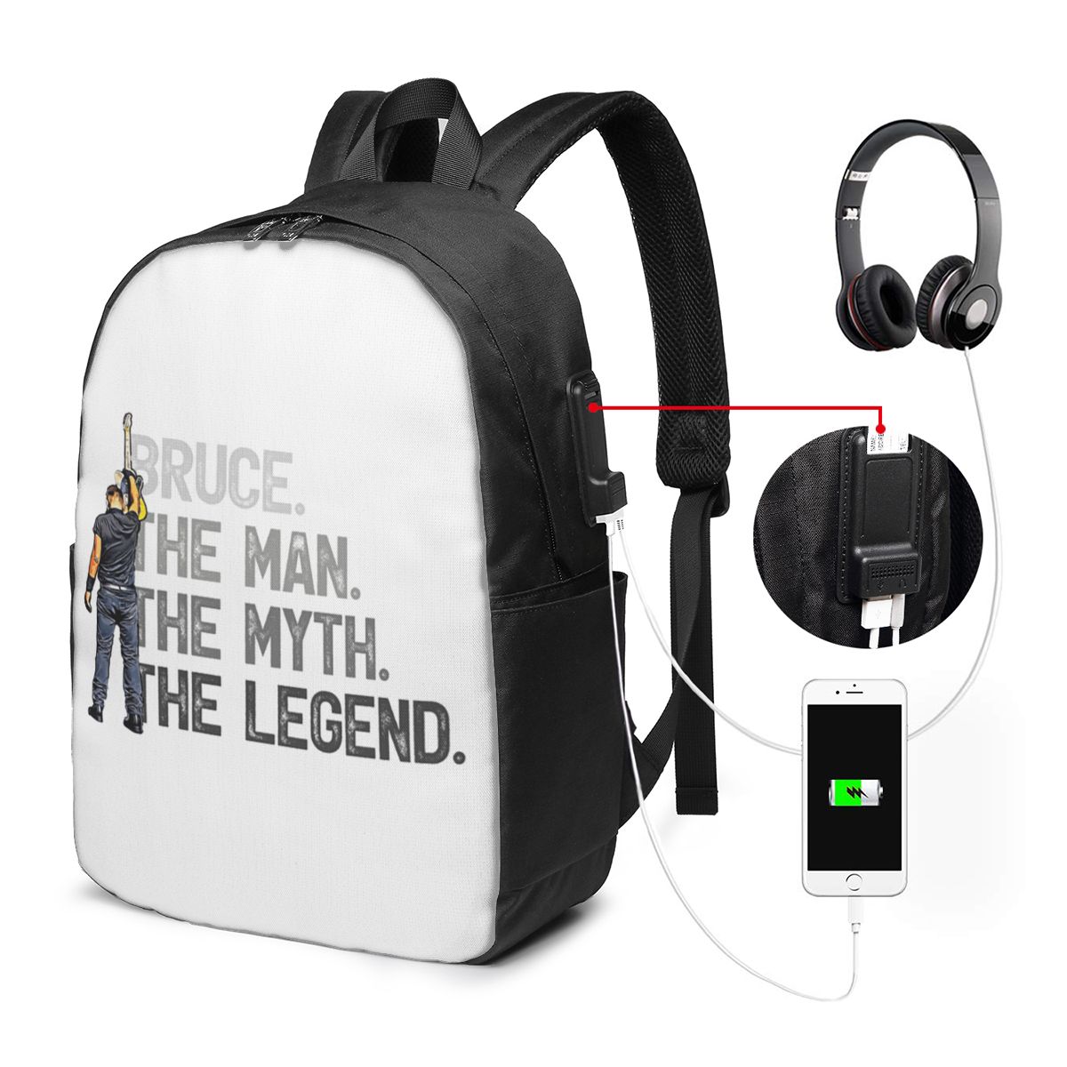 Bruce Springsteen Backpack Tra - Women'S Bags Travel 评论和价格