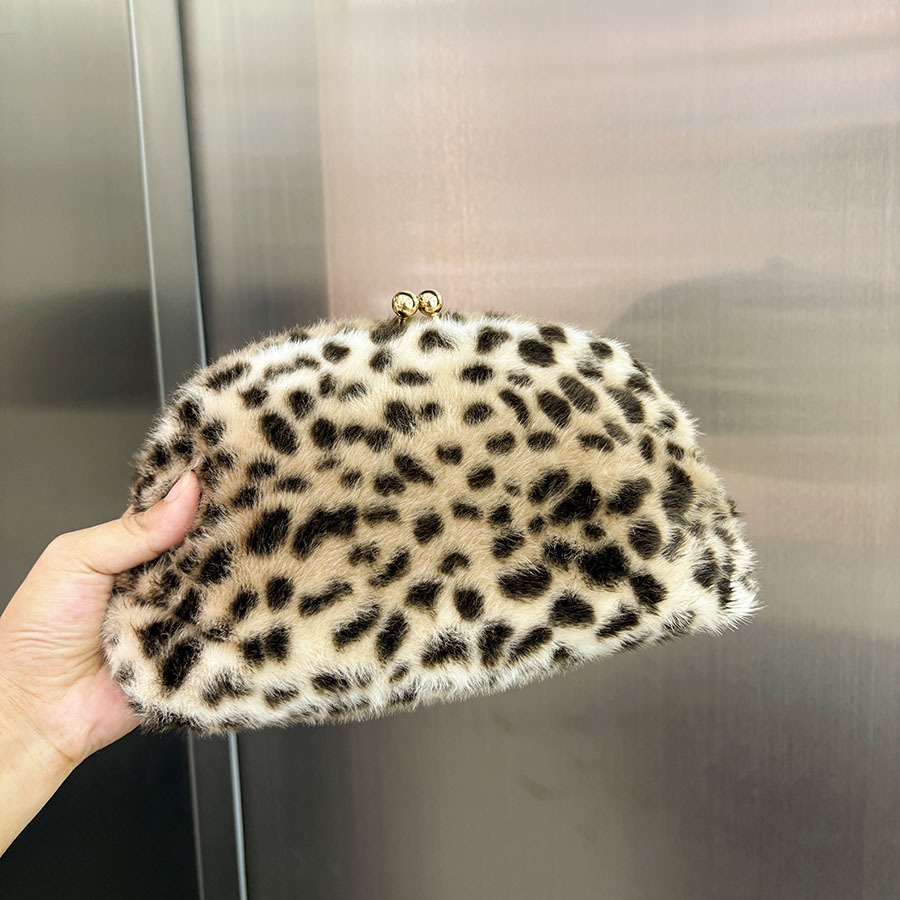 Autumn Winter Leopard Print Pl - Women Bags Max 评论和价格