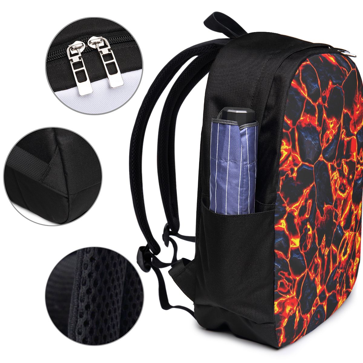 Magma Volcano Lava Fire Backpa - Women'S Bags Travel 评论和价格