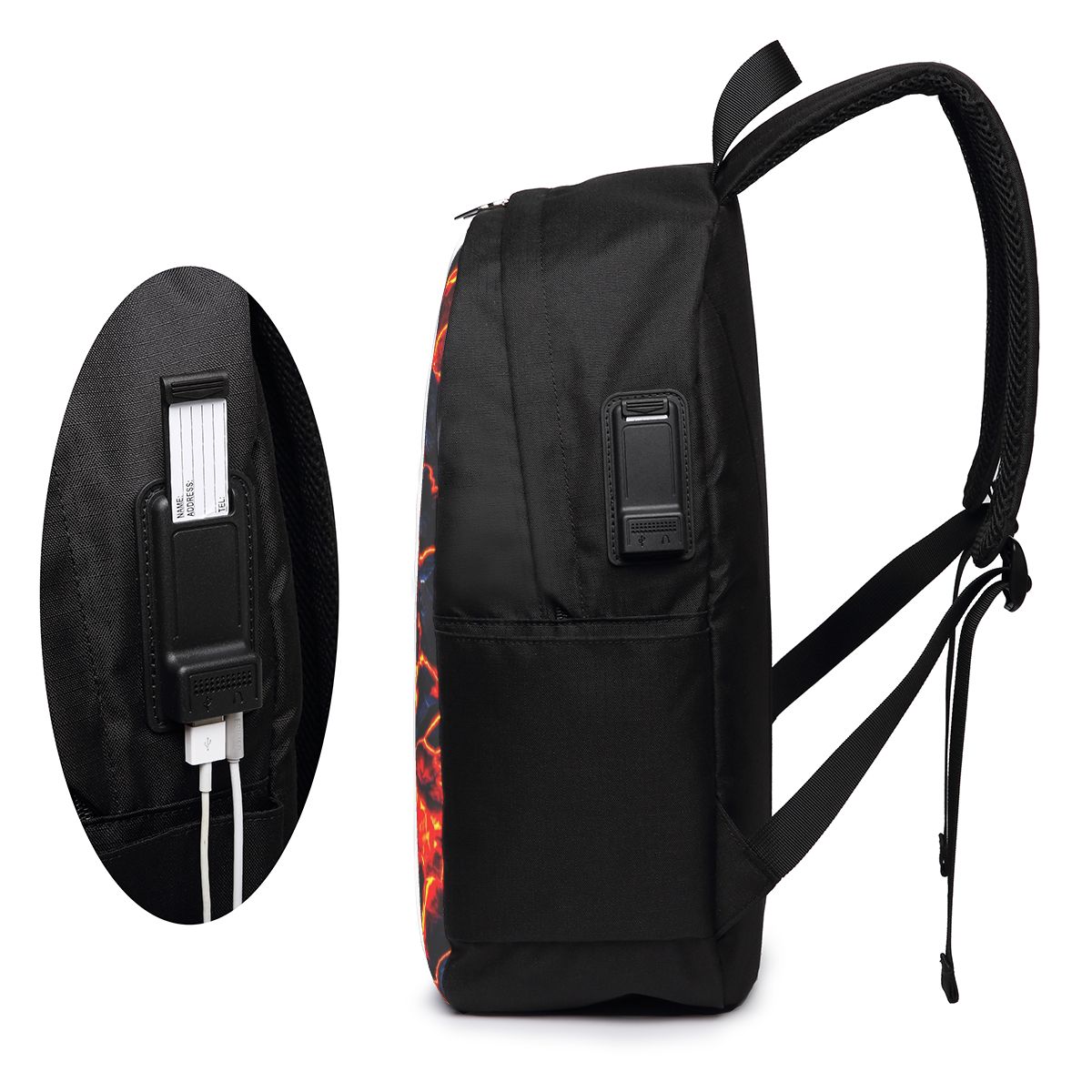 Magma Volcano Lava Fire Backpa - Women'S Bags Travel 评论和价格