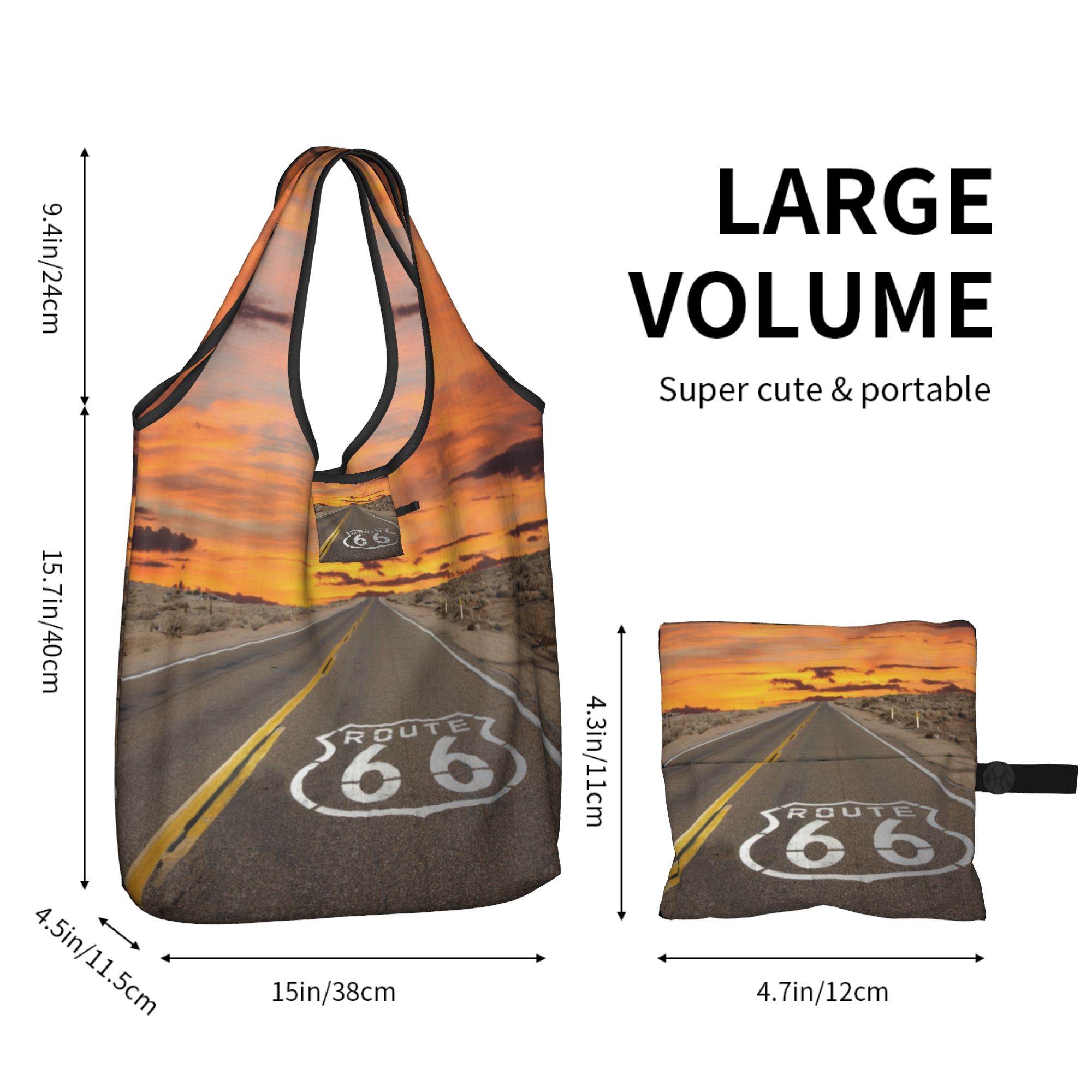Route 66 Grocery Shopping Tote - Women Bags Usa 评论和价格