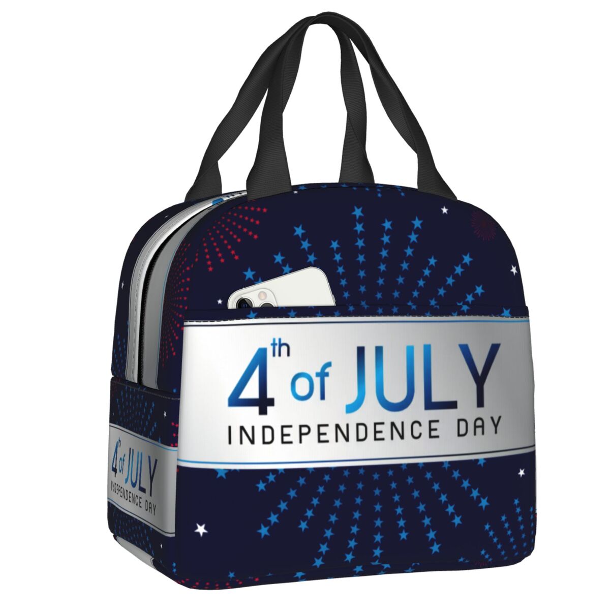 Custom American Flag Happy Fou - Women Bags Usa 评论和价格