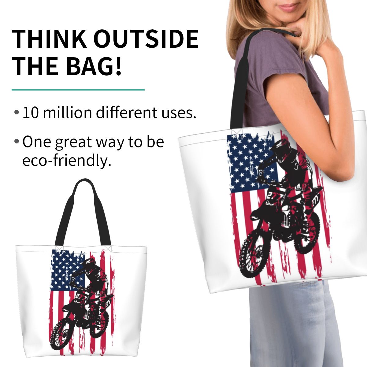 Dirt Bike Motocross USA Americ - Women Bags Usa 评论和价格