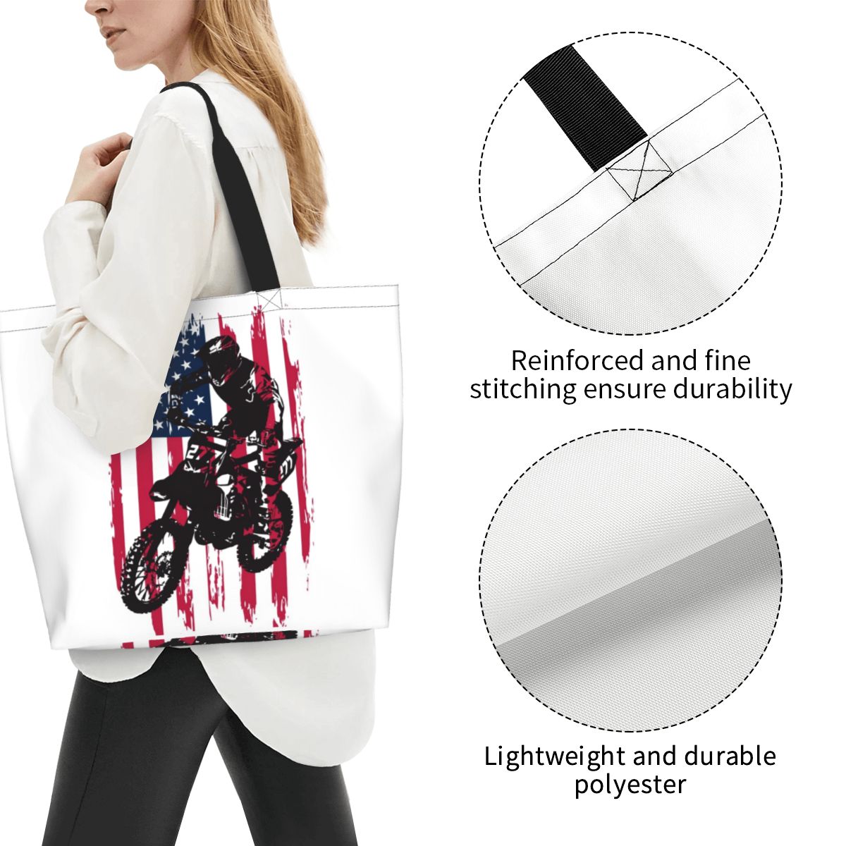 Dirt Bike Motocross USA Americ - Women Bags Usa 评论和价格