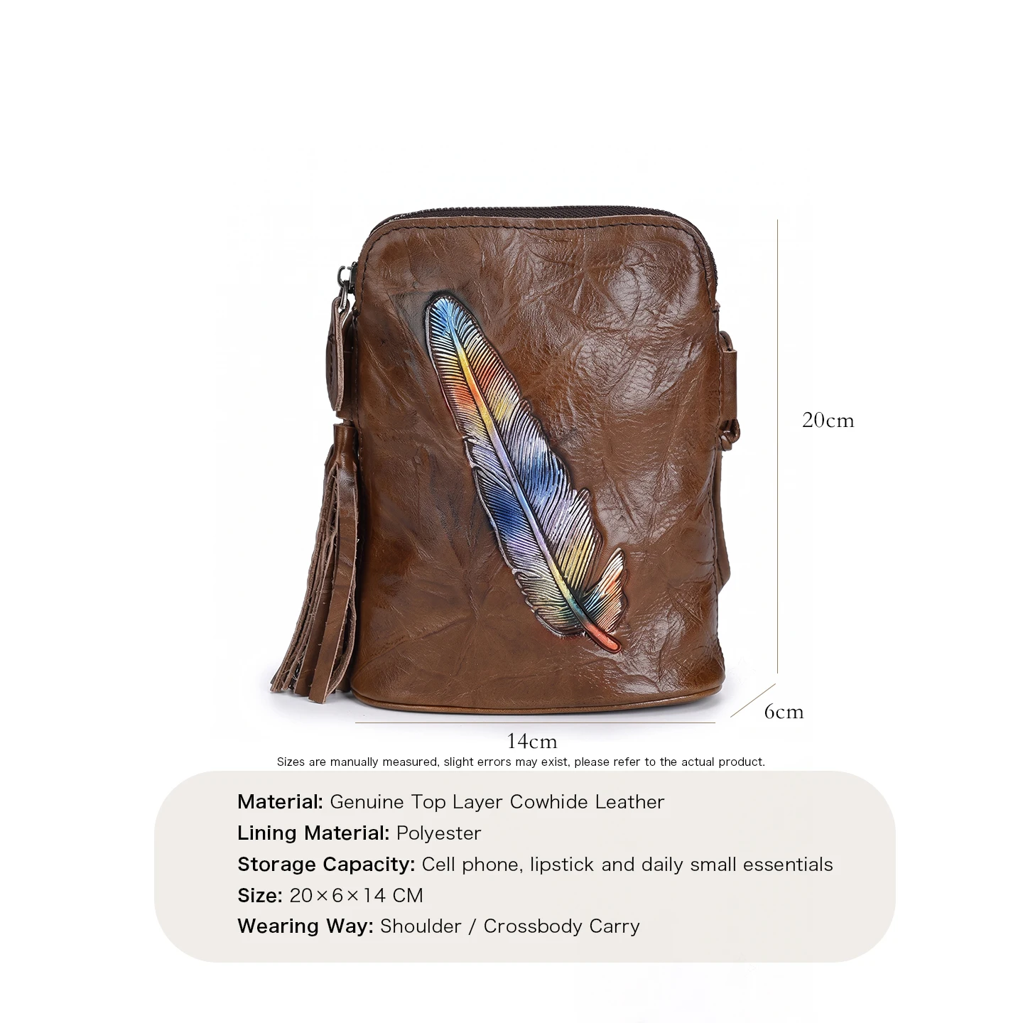 Women Mini Genuine Cowhide Cro - Women Bags Max 评论和价格