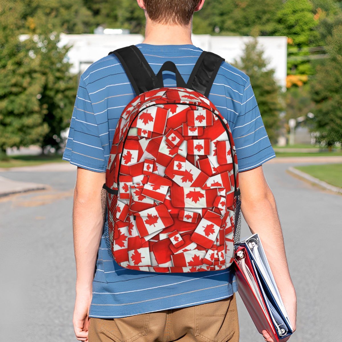 Canada Flag Pattern Backpack H - Women Bags Canada Sale 评论和价格