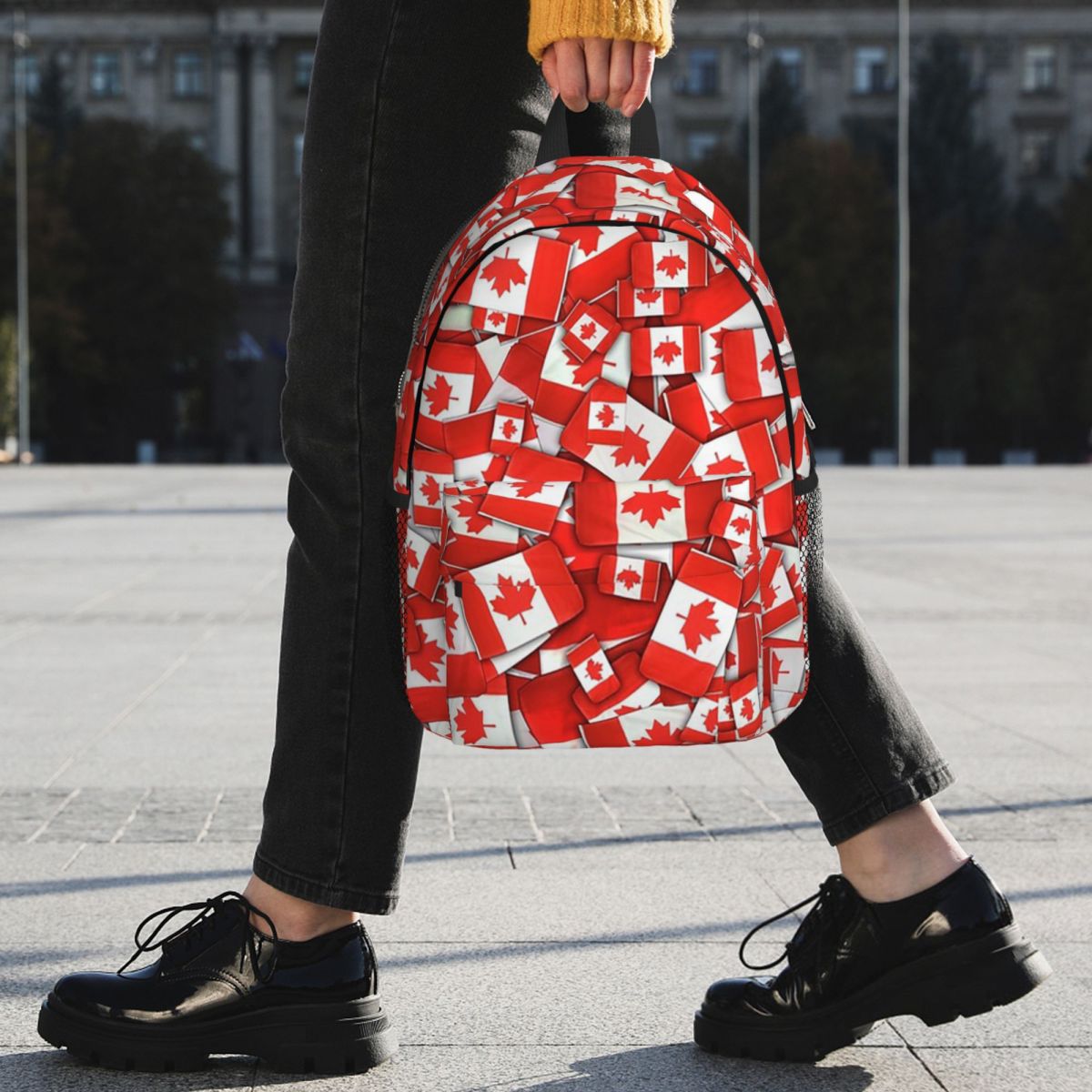 Canada Flag Pattern Backpack H - Women Bags Canada Sale 评论和价格