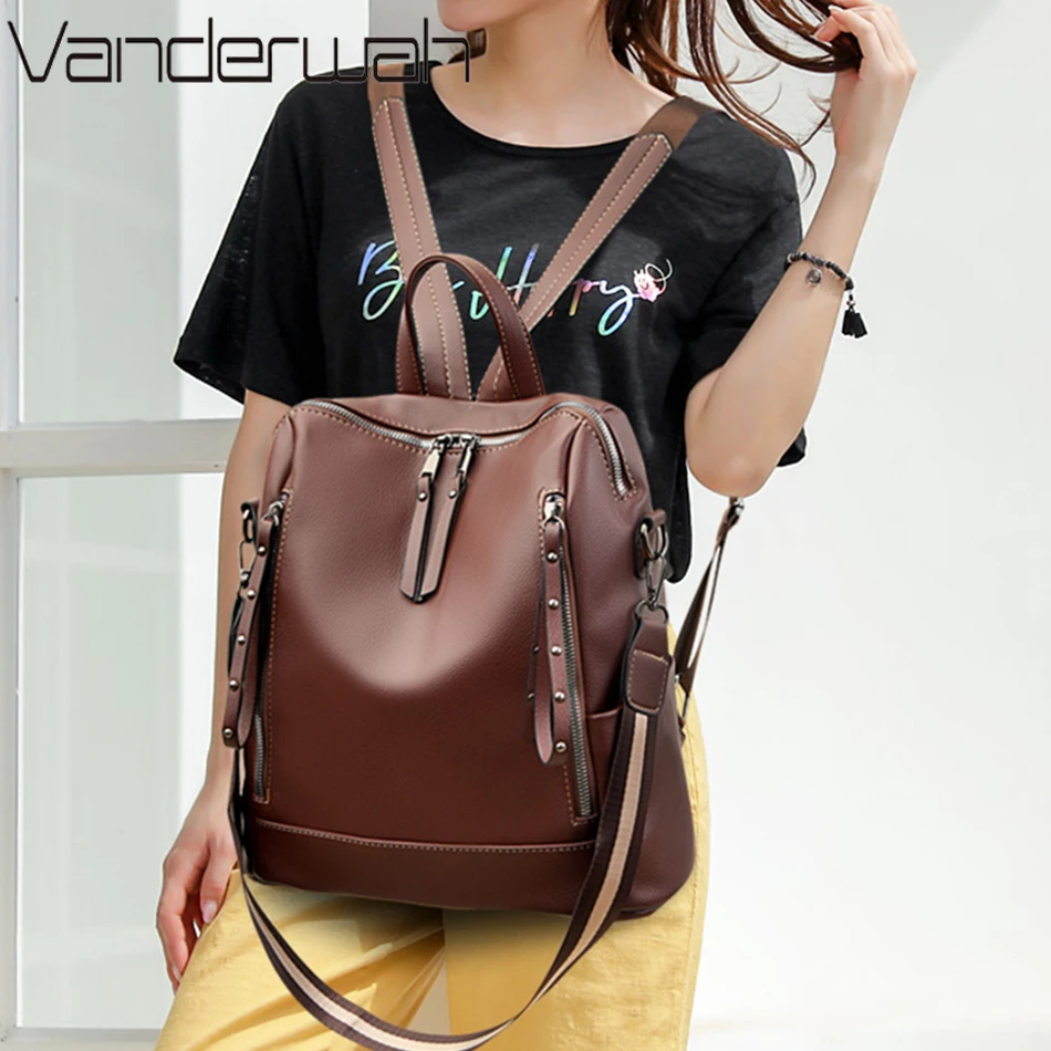 Brand Luxury Backpacks Soft Le - Women Bags Luxury Brands 评论和价格