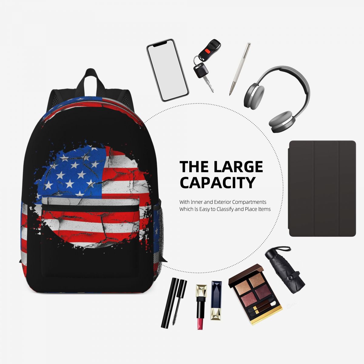 USA America American Flag Back - Women Bags Usa 评论和价格