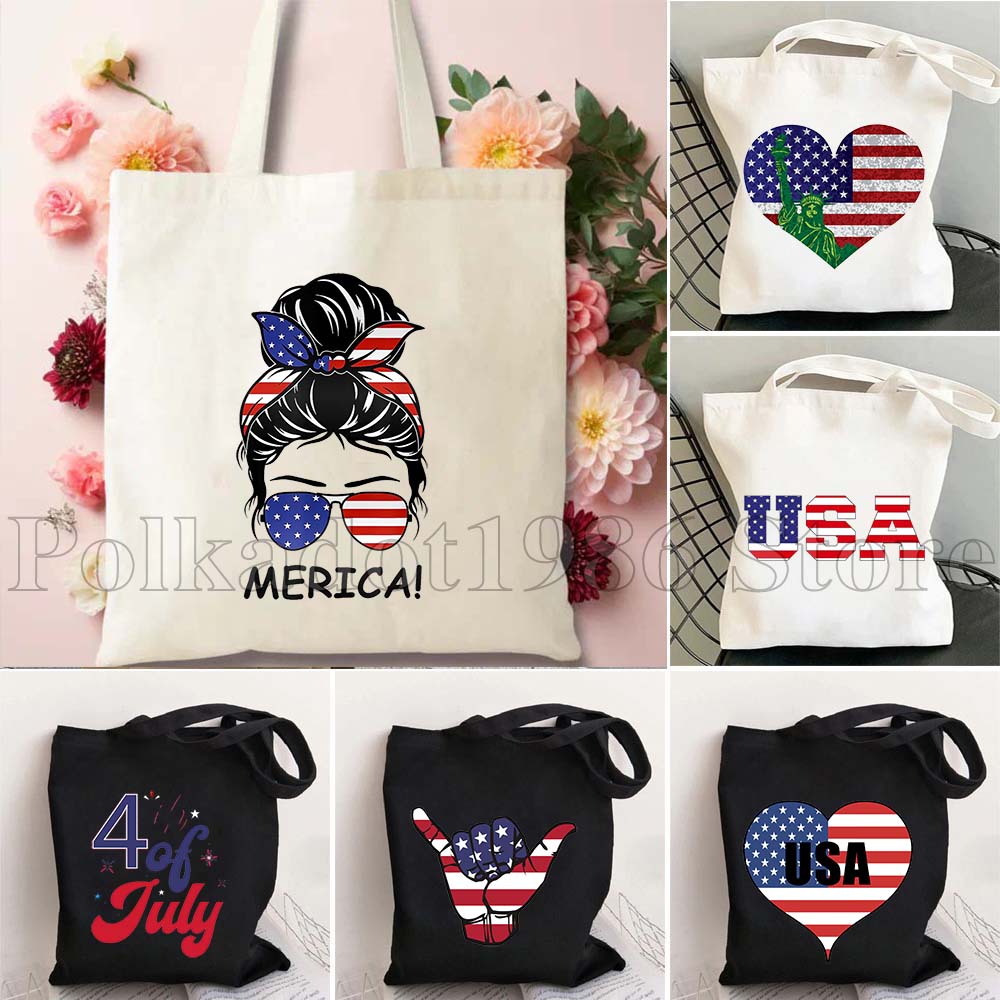 USA American Flag 4th of July  - Women Bags Usa 评论和价格