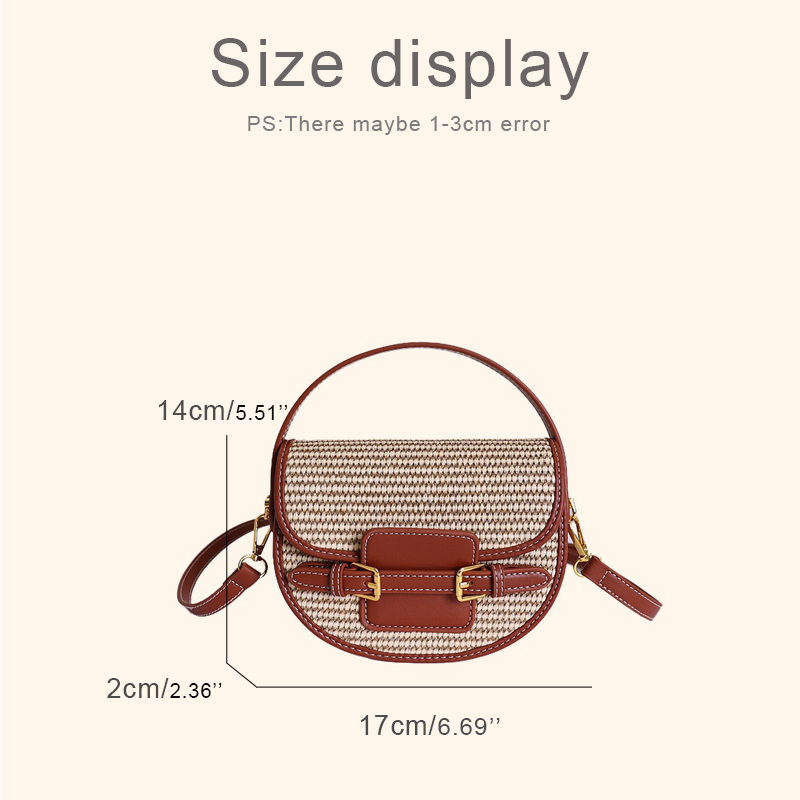 England Style Mini Straw Saddl - Women Bags Max 评论和价格