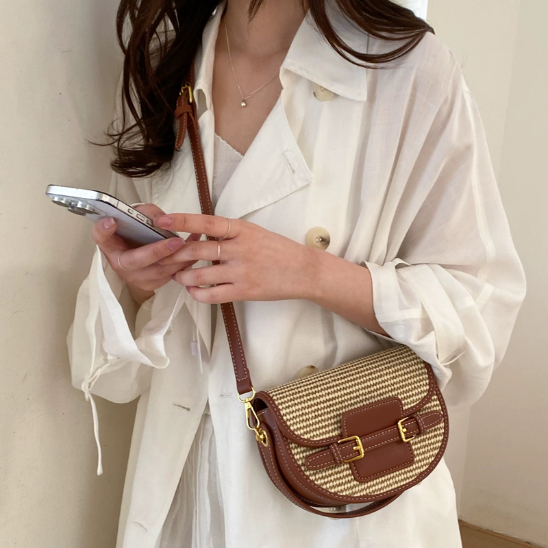 England Style Mini Straw Saddl - Women Bags Max 评论和价格