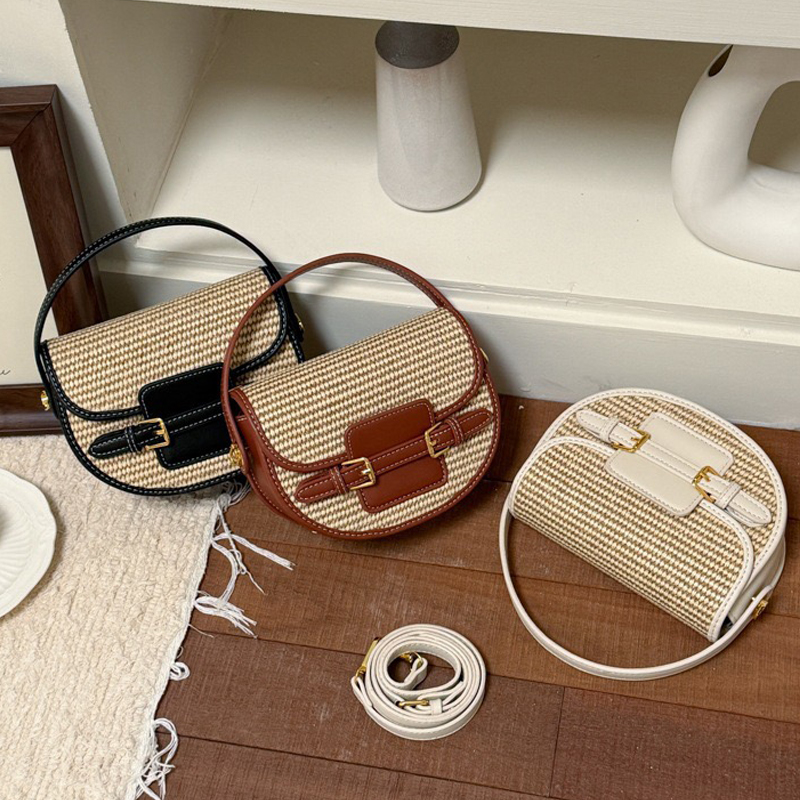 England Style Mini Straw Saddl - Women Bags Max 评论和价格