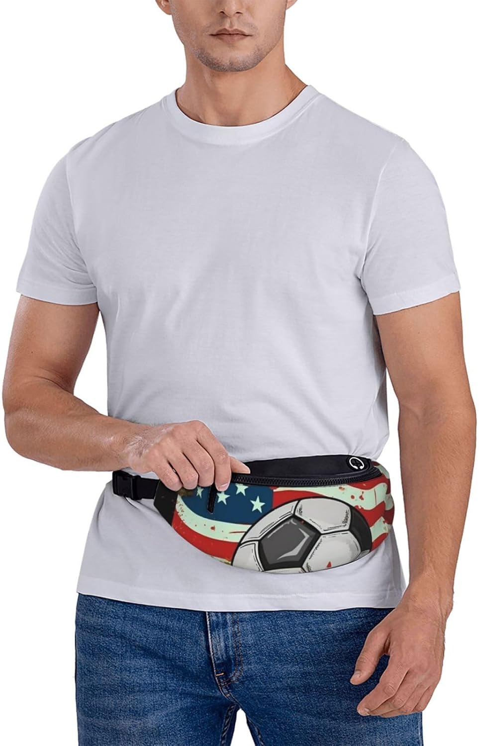 Soccer USA American Flag Fanny - Women Bags Usa 评论和价格