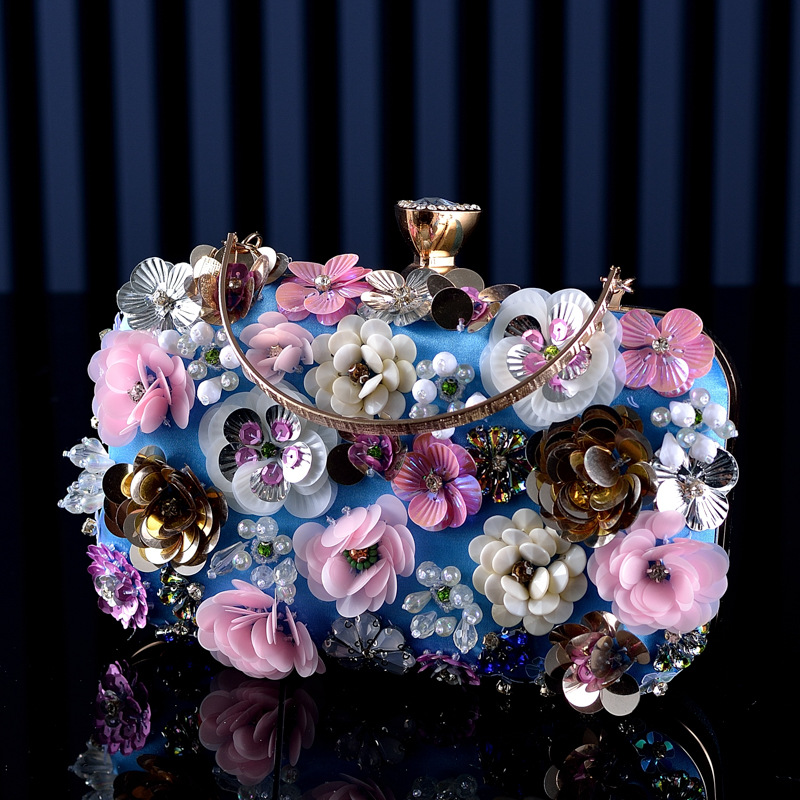 Fashion Women Bags Flower Diam - Mini Purse Chain 评论和价格
